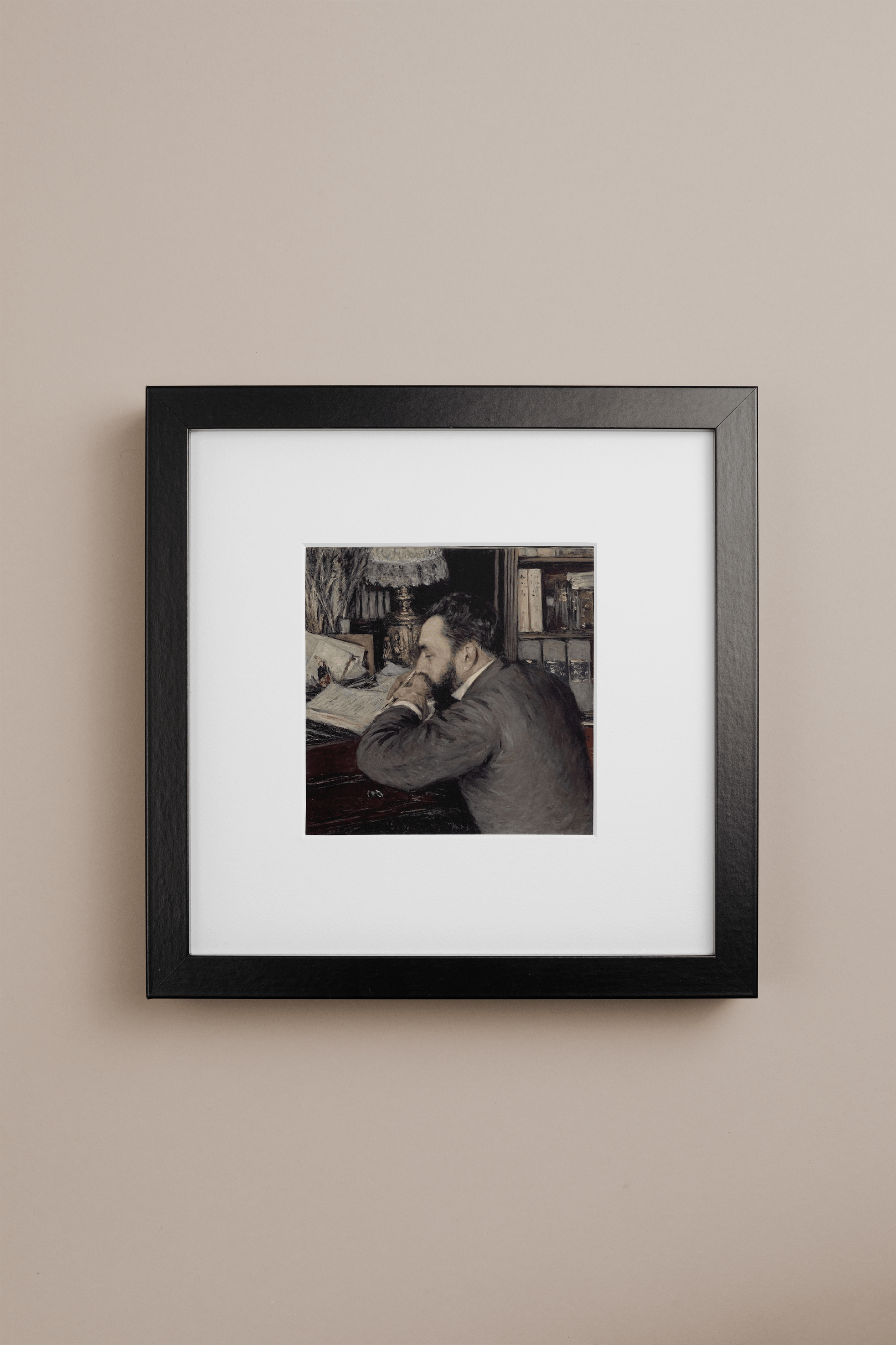 fragileHEIRLOOMS Portrait of Henri Cordier - Gustave Caillebotte